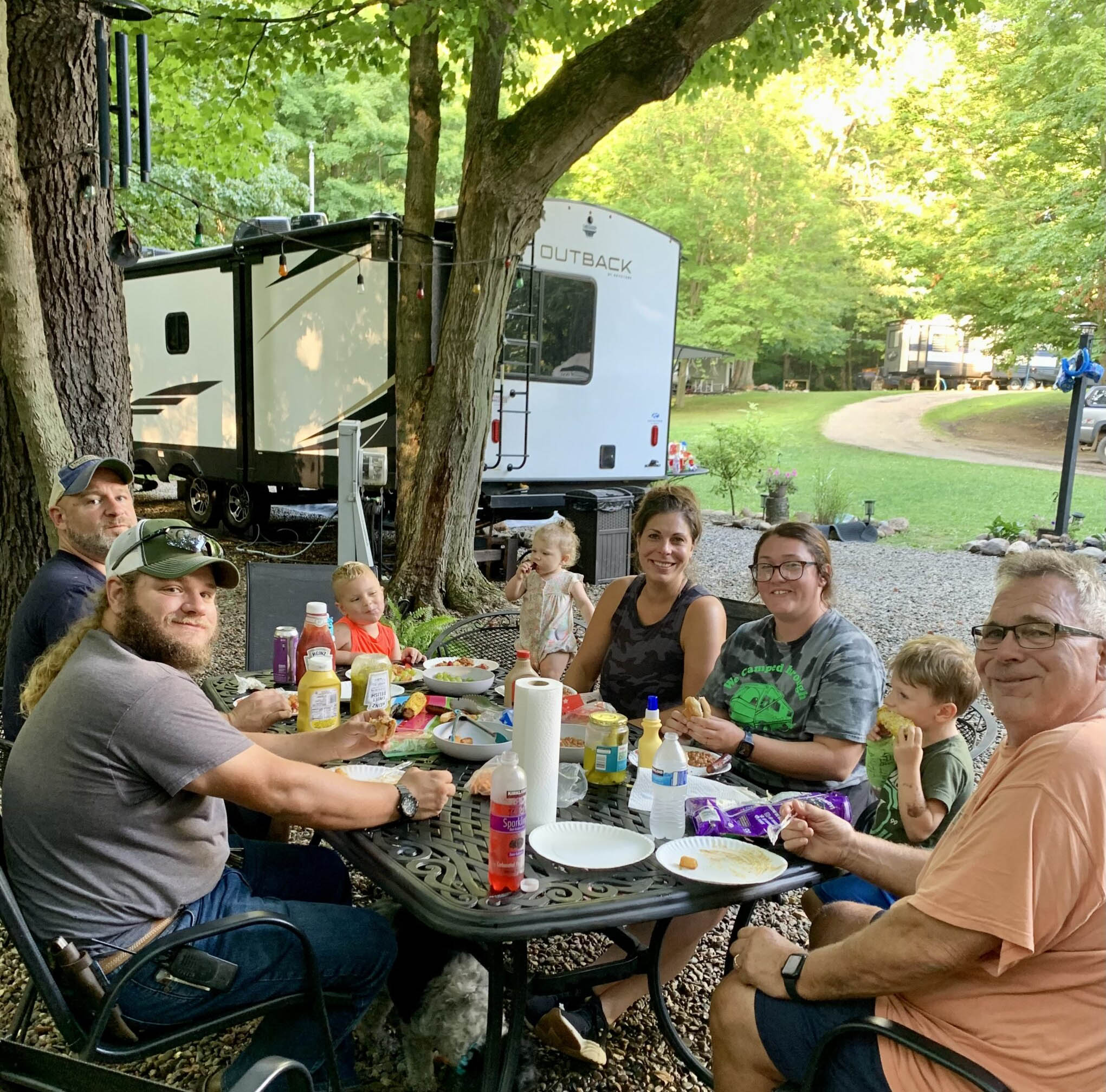 family camping at Maple Lakes Campground family camping at Maple Lakes Campground