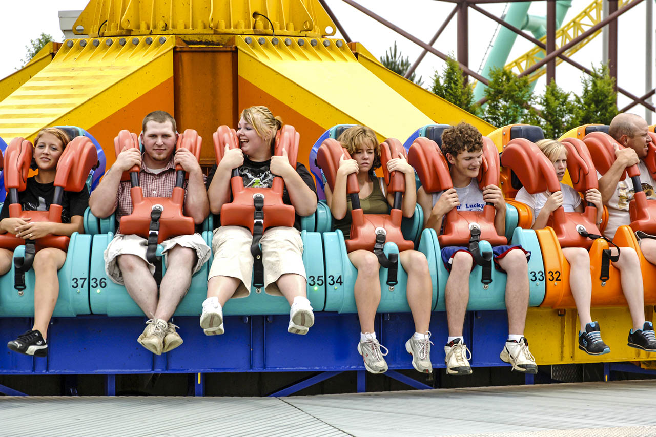 Family exploring a Northeast Ohio attraction during a camping trip to Maple Lakes Campground